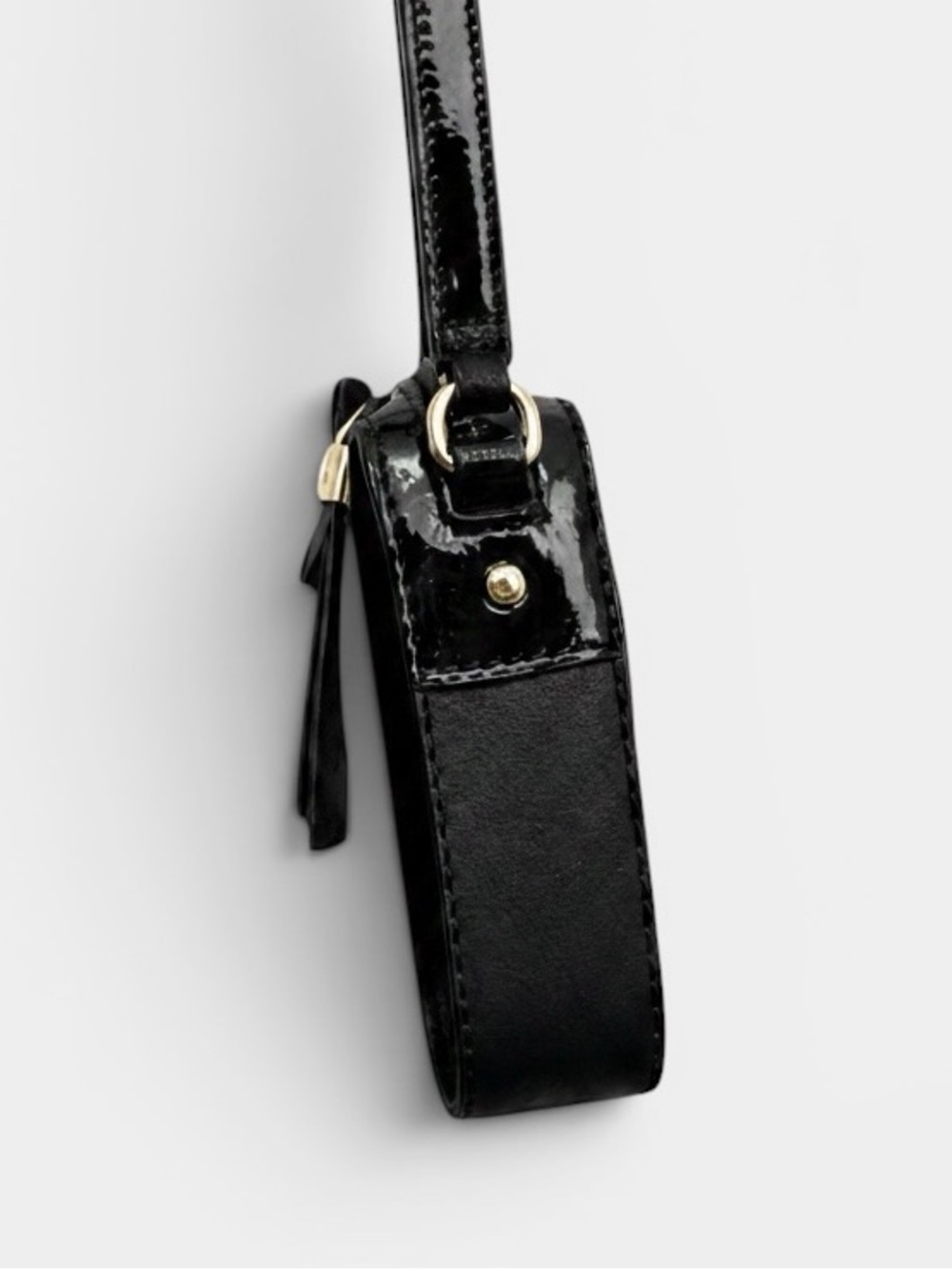 Kate Spade Highliner Clover Black Leather Crossbody Bag with Storybook Lining - Picture 6 of 14